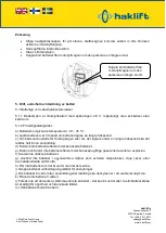 Preview for 45 page of Haklift HAVA1500ELE Original Instructions Manual