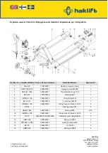 Предварительный просмотр 20 страницы Haklift HAVA2500EC Original Instructions Manual