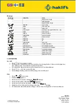 Preview for 5 page of Haklift KV1ABT Original Instructions Manual