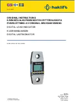 Haklift KV3KI Original Instructions Manual предпросмотр