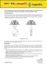 Preview for 14 page of Haklift LTABT08 Original Instructions Manual