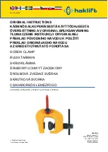 Предварительный просмотр 1 страницы Haklift LTTSCC05 Original Instructions Manual