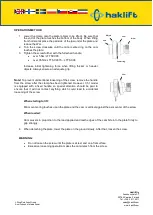 Предварительный просмотр 5 страницы Haklift LTTSCC05 Original Instructions Manual