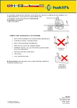 Preview for 13 page of Haklift LTTSCC05 Original Instructions Manual