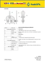 Preview for 16 page of Haklift LTTSCC05 Original Instructions Manual