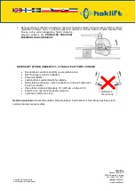 Предварительный просмотр 40 страницы Haklift LTTSCC05 Original Instructions Manual