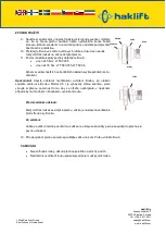 Preview for 41 page of Haklift LTTSCC05 Original Instructions Manual