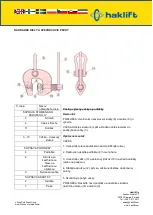 Предварительный просмотр 52 страницы Haklift LTTSCC05 Original Instructions Manual