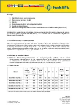 Preview for 6 page of Haklift MAGPML100 Original Instructions Manual