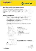 Preview for 15 page of Haklift NOSP1000H Original Instructions Manual