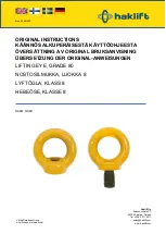 Haklift NS8M Original Instructions Manual preview