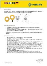 Preview for 2 page of Haklift NS8M Original Instructions Manual