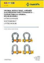 Предварительный просмотр 1 страницы Haklift SAKPBP Original Instructions Manual