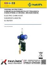 Preview for 1 page of Haklift SKTH1000 Original Instructions Manual