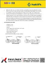 Preview for 60 page of Haklift SKTH1000 Original Instructions Manual