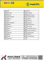 Preview for 69 page of Haklift SKTH1000 Original Instructions Manual
