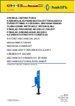 Haklift TUNKKI015S Original Instructions Manual preview