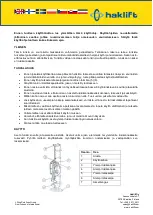 Preview for 6 page of Haklift TUNKKI015S Original Instructions Manual