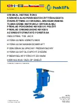 Preview for 1 page of Haklift TUNKKI10H Original Instructions Manual