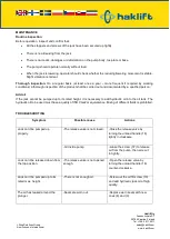 Preview for 5 page of Haklift TUNKKI10H Original Instructions Manual