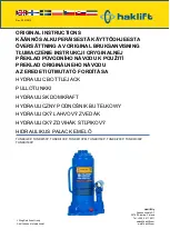 Haklift TUNKKI20P Original Instructions Manual preview