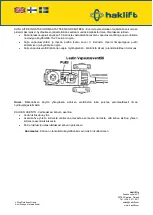 Preview for 11 page of Haklift TUNKKI22AIR Original Instructions Manual