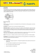 Preview for 3 page of Haklift TUNKKI5H Original Instructions Manual