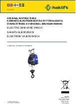 Haklift VAINOSH230 Original Instructions Manual preview