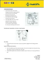 Preview for 9 page of Haklift VAINOSH230 Original Instructions Manual