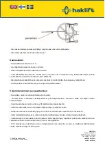 Preview for 18 page of Haklift VANOS250 Original Instructions Manual