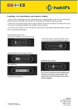 Preview for 27 page of Haklift VANOS250 Original Instructions Manual