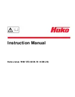 Preview for 1 page of HAKO 1900 V Instruction Manual