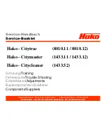 HAKO Citycleaner Service Booklet preview