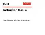 HAKO Hako-Citymaster 1800 TDI Instruction Manual preview