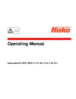 HAKO Hakomatic B115R Operating Manual preview