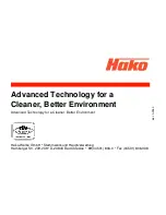 Предварительный просмотр 70 страницы HAKO Hakomatic B115R Operating Manual