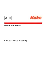 HAKO -Jonas 1500 V Instruction Manual preview