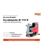 HAKO Scrubmaster B 115 R Service Booklet предпросмотр