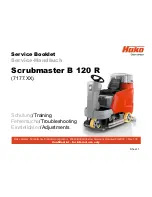 HAKO Scrubmaster B 120 R Service Booklet preview