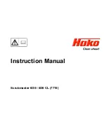HAKO Scrubmaster B30 Instruction Manual preview