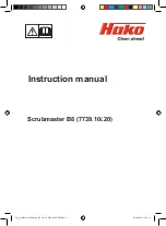 HAKO Scrubmaster B8 Instruction Manual preview