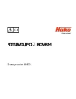 HAKO Sweepmaster M600 Instruction Manual preview