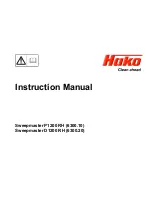 Предварительный просмотр 1 страницы HAKO Sweepmaster P1200 RH Instruction Manual