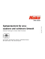 Предварительный просмотр 64 страницы HAKO Sweepmaster P1200 RH Instruction Manual