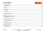 Предварительный просмотр 4 страницы HAKO Sweepmaster P1200 RH Service Manual