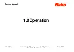 Предварительный просмотр 6 страницы HAKO Sweepmaster P1200 RH Service Manual