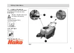 Предварительный просмотр 13 страницы HAKO Sweepmaster P800 Instruction Manual