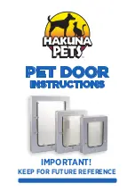 Preview for 1 page of Hakuna Pets 1125 Instructions Manual