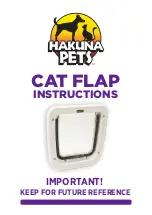 Hakuna Pets CAT FLAP 1120 Instructions Manual предпросмотр