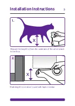 Предварительный просмотр 3 страницы Hakuna Pets CAT FLAP 1120 Instructions Manual